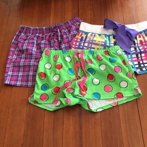 3 sleep shorts